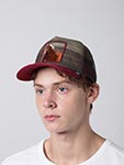 Бейсболка GOORIN BROTHERS арт. 101-2698 (болотный / бордовый)